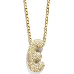 Baublebar NEW Pavé Bubble Initial Necklace